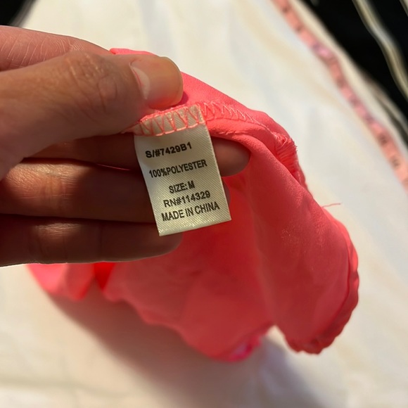 Hot pink chiffon swing cami - Picture 5 of 5